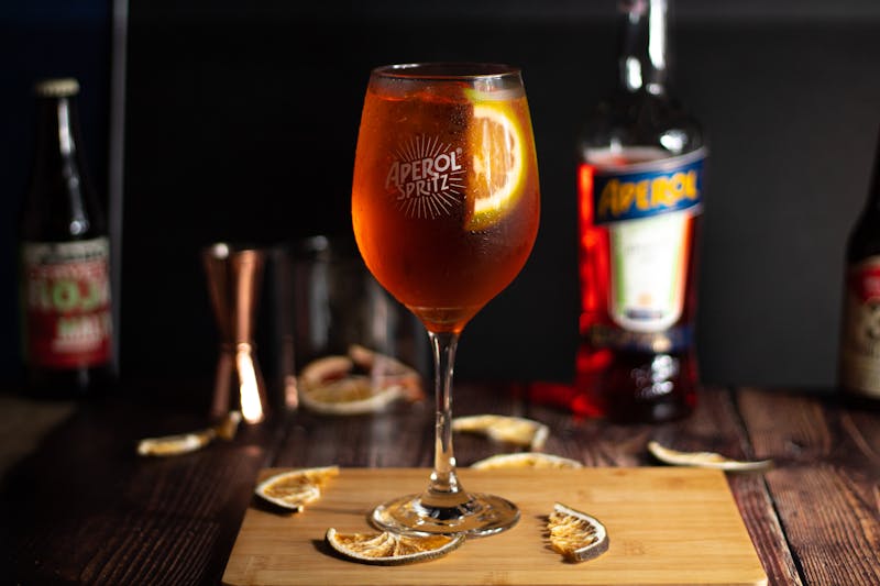 Aperol Spritz - classic Italian cocktail with Aperol and prosecco